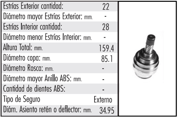 HOM L/CAJA (EXT 22 - INT 28 - SEG EXT)