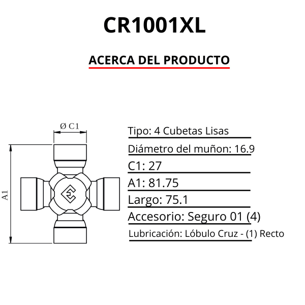 CRUCETA (D:27 / L:81.75)