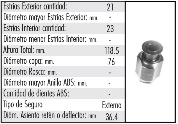 HOM L/CAJA (EXT 21 - INT 23)