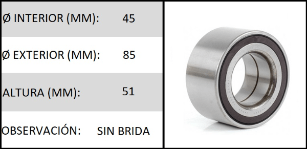 RULEMAN DE RUEDA DEL
