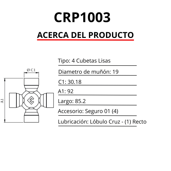 CRUCETA PREMIUM (D:30.18 / L:85.85)