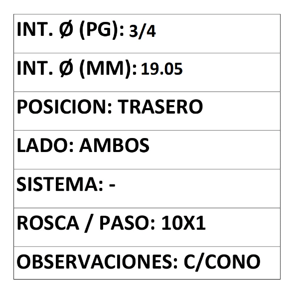 CILINDRO DE RUEDA