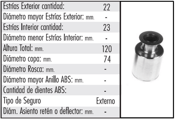 HOM L/CAJA (EXT 22 - INT 23 )