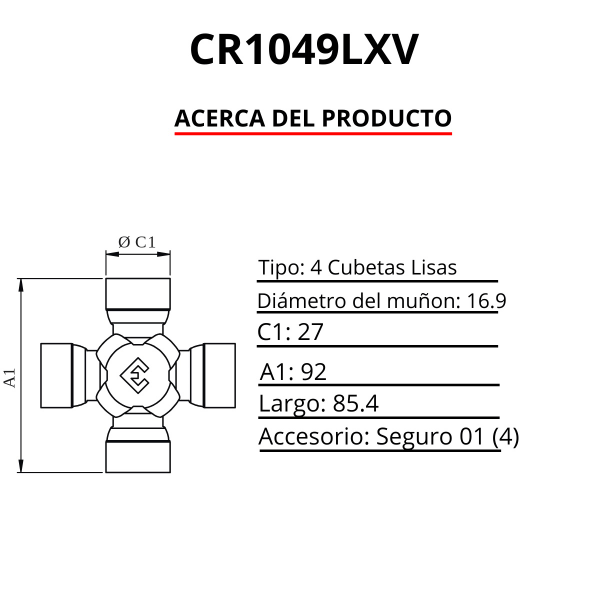 CRUCETA (D:27 / L:92)