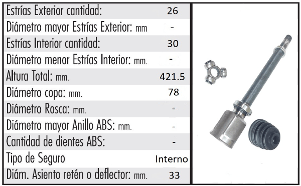 HOM L/CAJA (EXT 26 - INT 30 - SEG INT)(C/TRICETA)