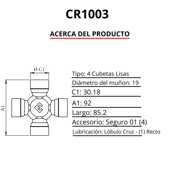 CRUCETA (D:30.18 / L:92)