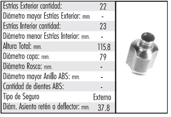 HOM L/CAJA (EXT 22 - INT 23)