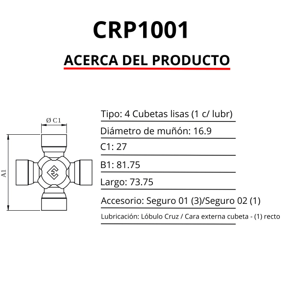 CRUCETA PREMIUM (D:27 / L:81.75)