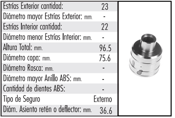 HOM L/CAJA (EXT 23 - INT 22)